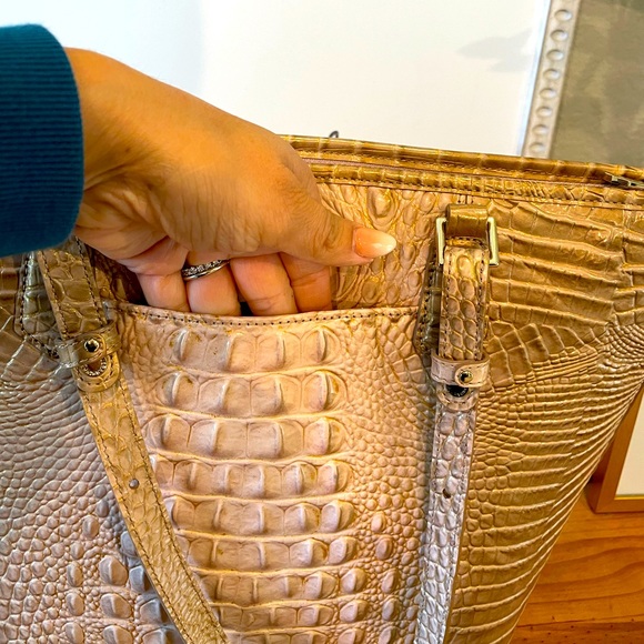 Beautiful Brahmin Asher tote.  Gently used, great condition with tassel charm. - Picture 7 of 12